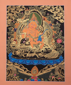 Art hand Auction Free shipping thangka mandala hand-painted thangka [one of a kind] thangka 49cm x 39cm mandala Buddhist painting India book printed matter, artwork, painting, others