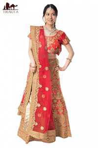  free shipping party dress cosplay wedding dress (1 point thing ) India. rehenga dress set red 