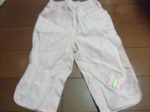 新品　女児　パンツ　ズボン　12か月用　ピンク　蝶がかわいい　198円発送可　切手可