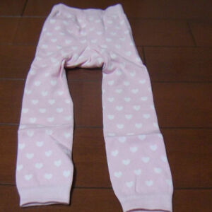  новый товар .... симпатичный леггинсы размер 85 розовый Heart гонки 198 иен отправка возможно марка возможно 