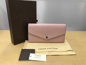 ルイヴィトンLOUIS VUITTON M61216 エピ ポルトフォイユサラ★ローズバレリーヌ長財布★B180109