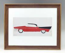 新品☆額付アートポスター★絵画☆Andy warhol★アンディ・ウォーホル☆アメリカンポップアート◎インテリア☆RED CAR☆赤い車☆103_画像1