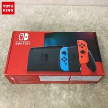 1円～ 動作確認済/初期化済 Nintendo Switch HAC-001(-01) Joy-Con ネオンブルー/ネオンレッド 本体_画像1