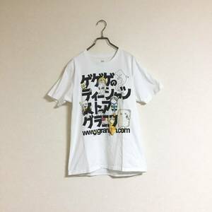 ゲゲゲの鬼太郎 Design Tshirt Store graniph グラニフ コラボ Mサイズ ホワイト 水木しげる 水木プロダクション