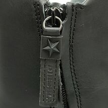 491035★【41】DIESEL レザー エンジニア ブーツ ブラック 26.5cm前後 ポルトガル製 サイドジップ ディーゼル メンズ_画像7