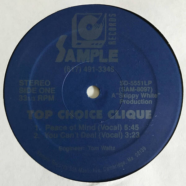 Top Choice Clique - Peace Of Mind / You Can't Deal (USオリジナル/激レアミドル)