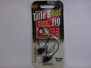 Fin-tech Title SHot Magnum Jig Black Lazer タイトルショット マグナムジグ 3/4oz 5/0　2個入 マスタッド ウルトラポイント