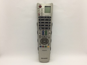 SHARP　リモコン　GA615WJSA　中古品T-6876