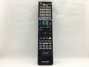 SHARP　リモコン　GB026WJSA　中古品M-2884