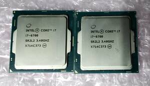 BIOS起動確認済　CPU　Intel core i7-6700　２枚