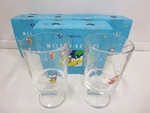 ★☆(鹿児島発送)？【非売品】 アサヒビール株式会社 三ツ矢サイダー メロディ ゴブレット 1箱(2個入り)×3 合計6個 ペアグラス☆★