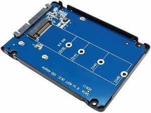 ◯M.2 NGFF (SATA) SSD → 2.5インチ SATA 7mm厚 変換 アダプター 放熱性に アルミ製 ケース