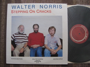 ★WALTER NORRIS TRIO♪STEPPING ON CRACKS★Grorge Mraz★Progressive PRO 7039★US orig盤LP★