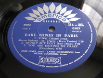 ☆EARL HINES TRIO♪IN PARIS☆america 30 AM 6107☆France orig盤LP☆_画像4