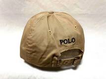 未使用 POLO RALPH LAUREN ポロ ラルフローレン 帽子 キャップ帽 LOGO 刺繍 ポニー メンズ レディース ゴルフ アメカジ R-LBLK04KHK(2)_画像4