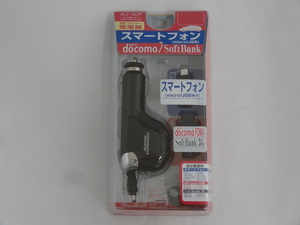  Kashimura reel type DC charger gloss black AJ-309 * letter pack post service plus shipping ** unopened goods *