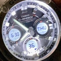 美品G-SHOCK GST-W110-1AJF G-STEEL Gスチール タフソーラー 電波受信 電波ソーラー マルチバンド6 アナデジ メタルベゼル ネイビー _画像9