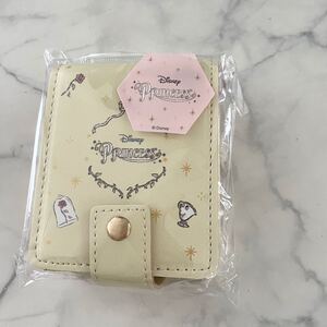 3COINS スリーコインズ ディズニープリンセス ミラー付きポーチ 美女と野獣 ベル リップケース マルチポーチ メイクポーチ