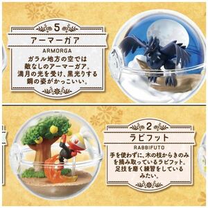 リーメント ポケモンテラリウムコレクション　EX　ガラル地方編　２　　食玩 ミニチュア ドールハウス　ガラル　ラビフット　アーマーガー