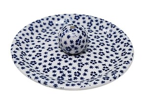  Sakura fine pattern blue circle . plate fragrance establish fragrance length ceramics made in Japan ACS WEB SHOP original 9-39