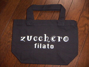 即決★新品♪zucchero filato ズッケロフィラート トートバッグ ランチバッグ 黒 ブラック