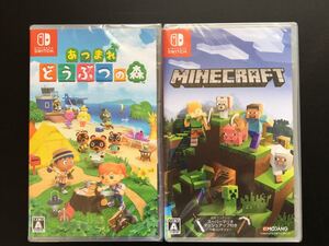 新品シュリンク未開封 あつまれどうぶつの森+マインクラフト MINECRAFT