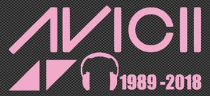 【全16色】DJ アヴィーチー/DJ Avicii/RIP Avicii car sticker-1/カー ステッカー/車用/シール/Vinyl/Decal/バイナル/デカール/ピンクpink