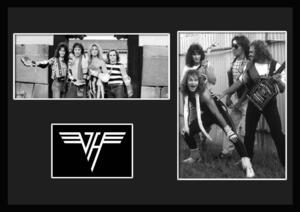 10種類!Van Halen/ヴァン・ヘイレン/ROCK/ロックバンドグループ/証明書付きフレーム/BW/モノクロ/ディスプレイ (5-3W)