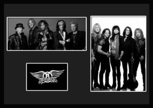 10種類!Aerosmith/エアロスミス/ROCK/ロックバンドグループ/証明書付きフレーム/BW/モノクロ/ディスプレイ (1-3W)