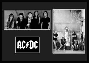 10種類!AC/DC/エーシー・ディーシー/ROCK/ロックバンドグループ/証明書付きフレーム/BW/モノクロ/ディスプレイ (5-3W)