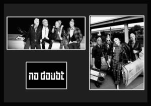 10種類!No Doubt/ノー・ダウト/ROCK/ロックバンドグループ/証明書付きフレーム/BW/モノクロ/ディスプレイ (4-3W)