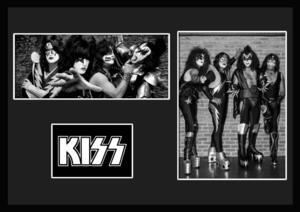 10 вид!KISS/kis/ROCK/ блокировка частота группа / сертификат имеется рама /BW/ монохромный / дисплей (10-3W)