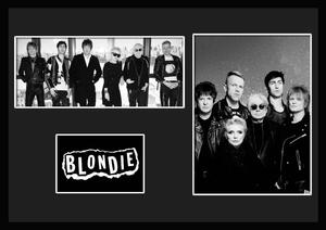 10種類!Blondie/ブロンディ /ROCK/ロックバンドグループ/証明書付きフレーム/BW/モノクロ/ディスプレイ (10-3W)