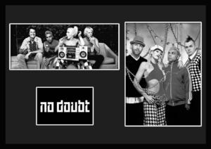 10種類!No Doubt/ノー・ダウト/ROCK/ロックバンドグループ/証明書付きフレーム/BW/モノクロ/ディスプレイ (9-3W)