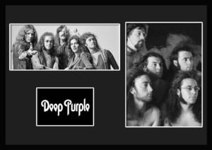 10種類!Deep Purple/ディープ・パープル/ROCK/ロックバンドグループ/証明書付きフレーム/BW/モノクロ/ディスプレイ (9-3W)