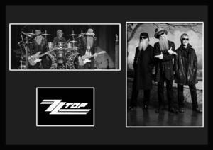 10種類!ZZ Top/ZZトップ/ジー・ジー・トップ/ROCK/ロックバンドグループ/証明書付きフレーム/BW/モノクロ/ディスプレイ (1-3W)