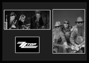 10種類!ZZ Top/ZZトップ/ジー・ジー・トップ/ROCK/ロックバンドグループ/証明書付きフレーム/BW/モノクロ/ディスプレイ (5-3W)