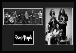 10種類!Deep Purple/ディープ・パープル/ROCK/ロックバンドグループ/証明書付きフレーム/BW/モノクロ/ディスプレイ (6-3W)