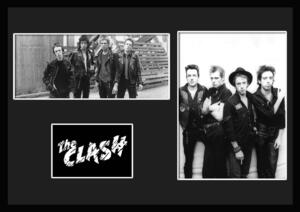 10 вид!The Clash/ The * авария /ROCK/ блокировка частота группа / сертификат имеется рама /BW/ монохромный / дисплей (1-3W)