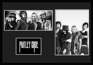 10種類!Mottley Crue/モトリー・クルー/ROCK/ロックバンドグループ/証明書付きフレーム/BW/モノクロ/ディスプレイ (7-3W)