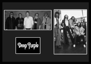 10種類!Deep Purple/ディープ・パープル/ROCK/ロックバンドグループ/証明書付きフレーム/BW/モノクロ/ディスプレイ (7-3W)