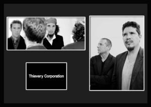 10種類!Thievery Corporation/シーヴェリー・コーポレーション/NuJazz/ニュージャズ /証明書付きフレーム/BW/モノクロ/ディスプレイ (9-3W)