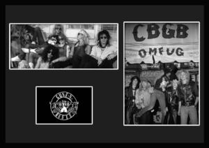 10種類!Guns N' Roses/ガンズ・アンド・ローゼズ/ROCK/ロックバンドグループ/証明書付きフレーム/BW/モノクロ/ディスプレイ(8-3W)