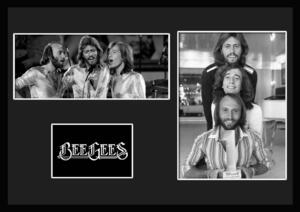 10種類!Bee Gees/ビージーズ/ROCK/ロックバンドグループ/証明書付きフレーム/BW/モノクロ/ディスプレイ(1-3W)