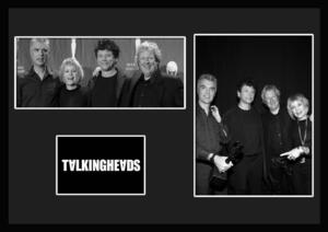 7種類!Talking Heads/トーキング・ヘッズ/ROCK/ロックバンドグループ/証明書付きフレーム/BW/モノクロ/ディスプレイ (7-3W)