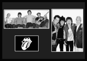 10種類!The Rolling Stones/ザ・ローリング・ストーンズ/ROCK/ロックバンド/証明書付きフレーム/BW/モノクロ/ディスプレイ(1-3W)