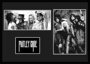 10種類!Mottley Crue/モトリー・クルー/ROCK/ロックバンドグループ/証明書付きフレーム/BW/モノクロ/ディスプレイ (6-3W)