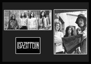 10種類!Led Zeppelin/レッド・ツェッペリン/ROCK/ロックバンドグループ/証明書付きフレーム/BW/モノクロ/ディスプレイ(3-3W)
