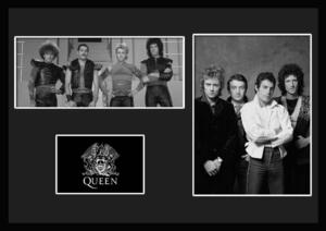 10種類!Queen/クイーン/ROCK/ロックバンドグループ/証明書付きフレーム/BW/モノクロ/ディスプレイ (1-3W)