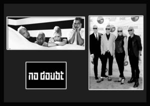 10種類!No Doubt/ノー・ダウト/ROCK/ロックバンドグループ/証明書付きフレーム/BW/モノクロ/ディスプレイ (3-3W)